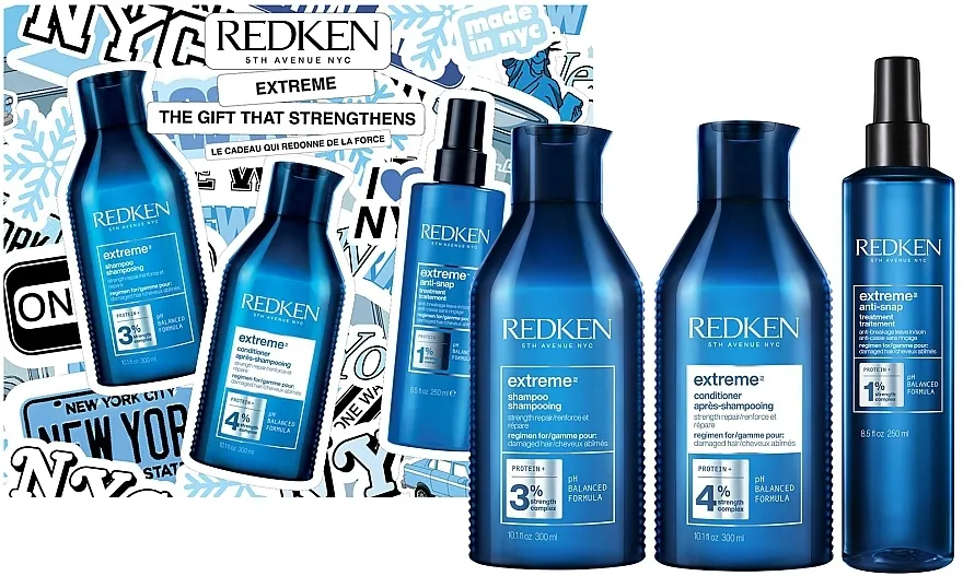 Redken Extreme (shm/300ml + cond/300ml + h/treat/250ml) Set