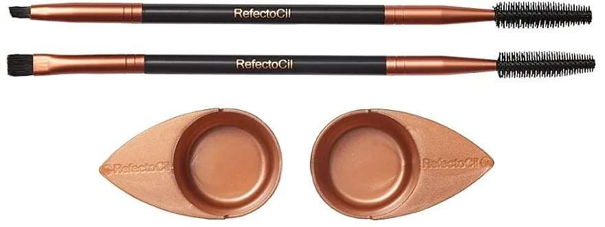 RefectoCil Cosmetic Brush Browista Toolkit (brush/2pcs + container/2pcs) Set