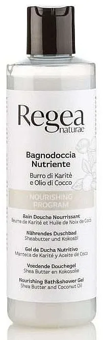 Regea Naturae Nourishing Program Nourishing Bath &amp; Shower Gel Hranljivi gel za tuširanje sa ši buterom i kokosovim uljem