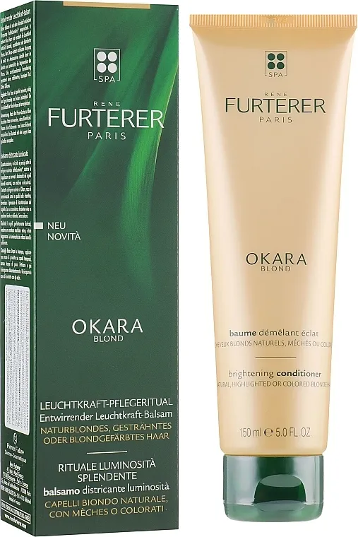 Rene Furterer Okara Blond Brightening Conditioner Balzam za prirodno plavu i farbanu kosu