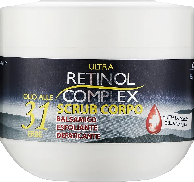 Retinol Complex Body Scrub With 31 Herbal Oil Piling tijela s biljnim uljima