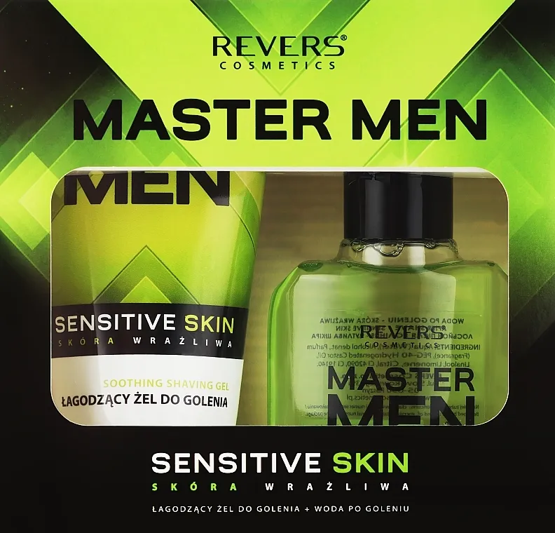 Revers Master Men Sensitive Skin (sh/gel/150ml + ash/balm/120ml) Set