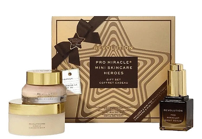 Revolution Pro Miracle Mini Heroes Gift Set (cr/15ml+sr/10ml+claen/balm/30ml)