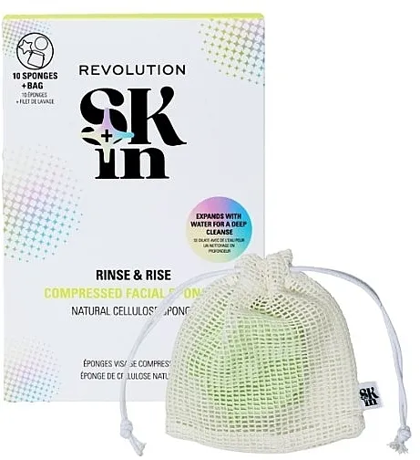 Revolution Skin Facial Sponges Rinse &amp; Rise Sunđeri za lice