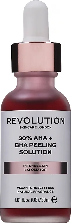 Revolution Skincare 30% AHA + BHA Peeling Solution Intenzivan kemijski piling za blistavu kožu