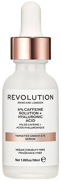 Revolution Skincare 5% Caffeine Solution + Hyaluronic Acid Hidratantni serum za kožu ispod očiju