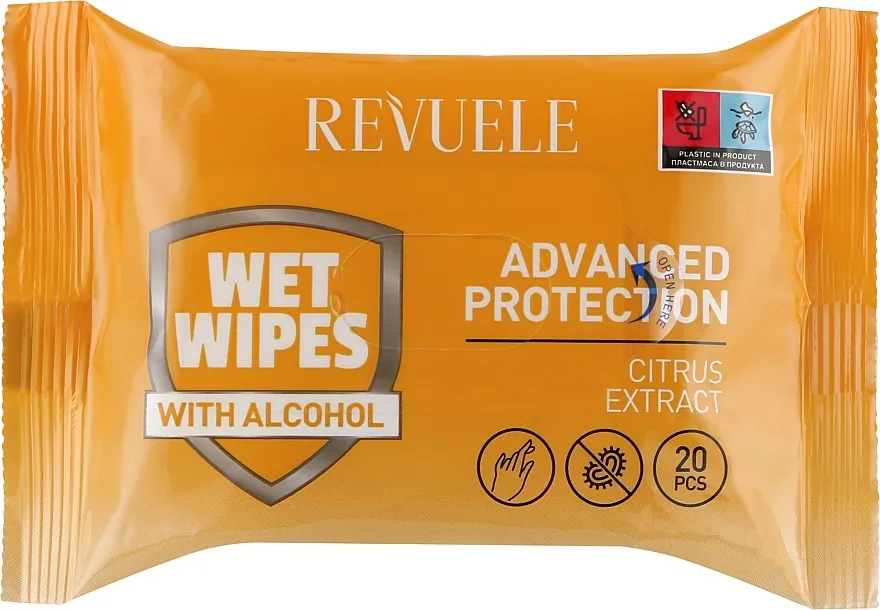 Revuele Advanced Protection Wet Wipes Citrus Extracts Vlažne maramice s ekstraktom citrusa