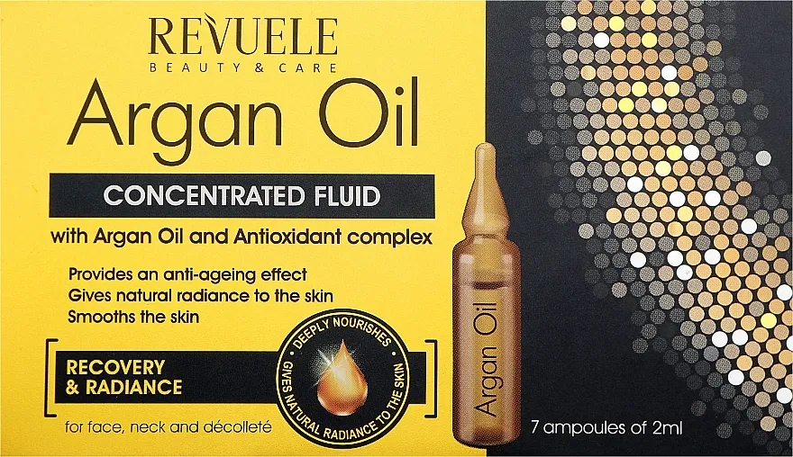 Revuele Argan Oil Ampoules Concentrated Fluid Fluid s arganovim uljem