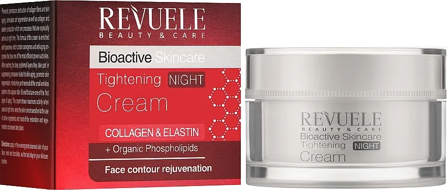 Revuele Bioactive Skin Care Collagen &amp; Elastin Tightening Night Cream Noćna krema za lice