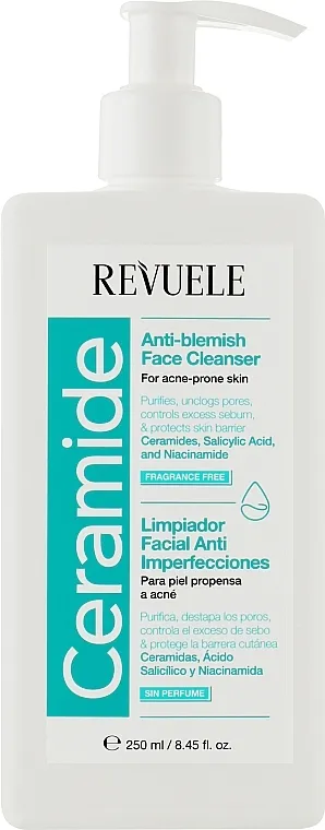 Revuele Ceramide Anti-Blemish Face Cleanser For Acne-Prone Skin Gel za umivanje protiv diskoloracija