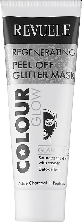 Revuele Color Glow Glitter Mask Pell-Off Regenerating Maska-folija za lice "Obnavljajuća"