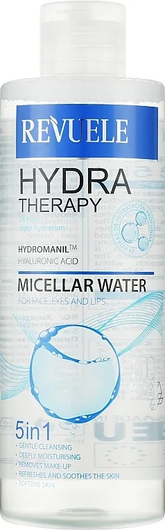 Revuele Hydra Therapy 5 In 1 Intense Moisturising Micellar Water Micelarna voda s hijaluronskom kiselinom