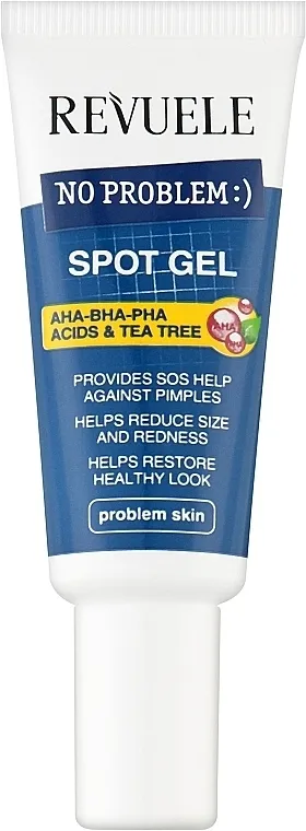 Revuele No Problem AHA-BHA-PHA Spot Gel Tačkasti gel sa kiselinama i uljem čajevca