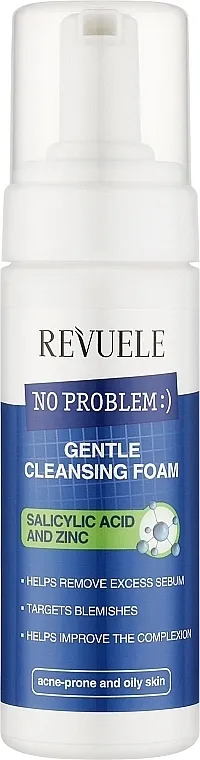 Revuele No Problem Salycylic Acid &amp; Zinc Gentle Cleansing Foam Pena za čišćenje lica sa salicilnom kiselinom i cinkom