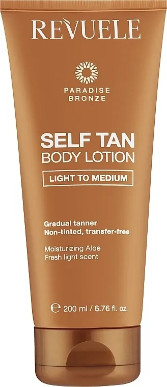 Revuele Salf Tan Body Lotion Light To Medium Losion za samopotamnjivanje tela sa efektom od blagih do srednjih nijansi