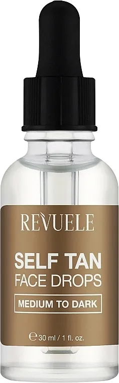 Revuele Salf Tan Face Drop Medium To Dark Kapi za samopotamnjivanje za lice srednje do tamne puti