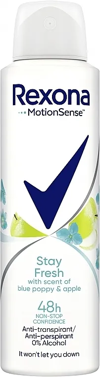 Rexona Blue Poppy &amp; Apple Stay Fresh Dezodorans u spreju