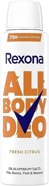 Rexona Deodorant All Body Deo Fresh Citrus Dezodorans za celo telo 'Fresh Citrus'