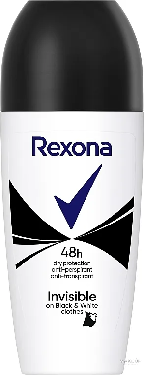 Rexona Invisible Black+White Diamond Deodorant Roll Roll-on dezodorans "Invisible"