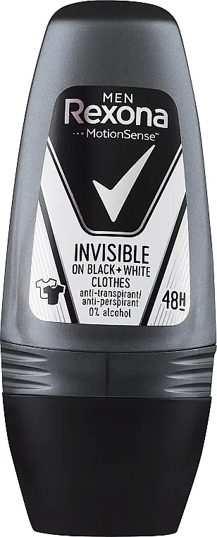 Rexona Men Invisible Black + White Antiperspirant Roll Roll-on dezodorans "Black and White"