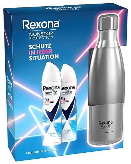 Rexona Nonstop Protection Cotton Dry (edt/2x150ml + bottle/1pc) Set