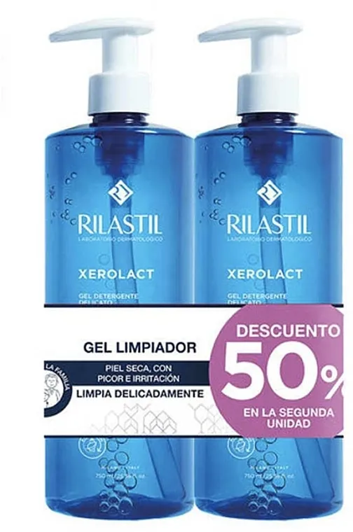 Rilastil Xerolact Cleansing Gel Delicate &amp; Protective Duo Pack (cl/gel/2x750ml) Set