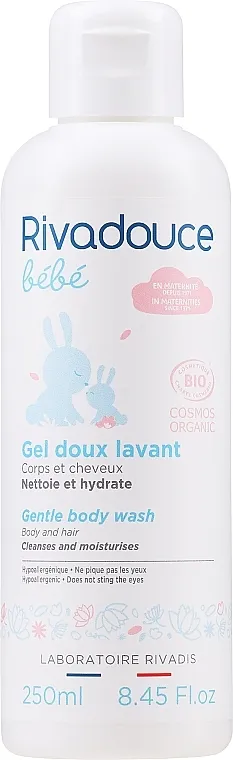 Rivadouce Bebe Organic Gentle Cleansing Gel Nježan gel za tuširanje za čišćenje
