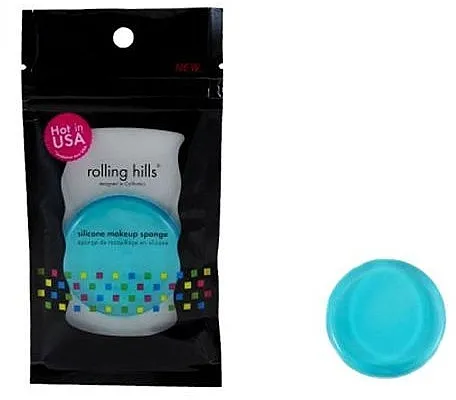 Rolling Hills Silicone Makeup Sponge Blue Silikonska spužvica za šminkanje, plava