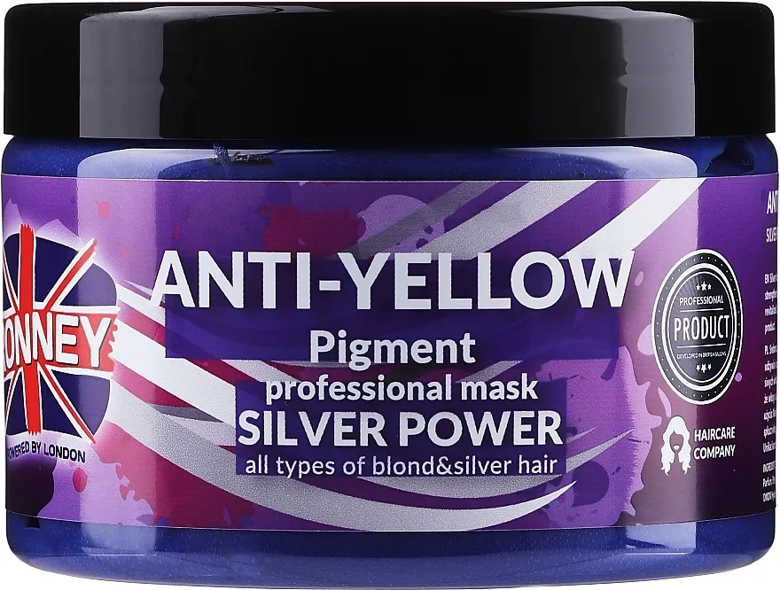 Ronney Professional Anti-Yellow Pigment Silver Power Mask Maska za kosu
