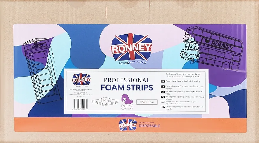 Ronney Professional Foam Strips Pjenaste trake za bojanje kose 35x11cm