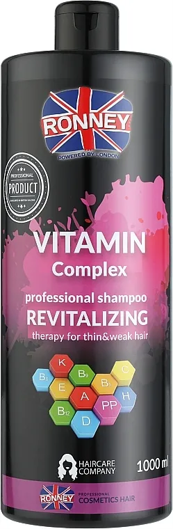 Ronney Vitamin Complex Revitalizing Shampoo Šampon za tanku i oslabljenu kosu s kompleksom vitamina