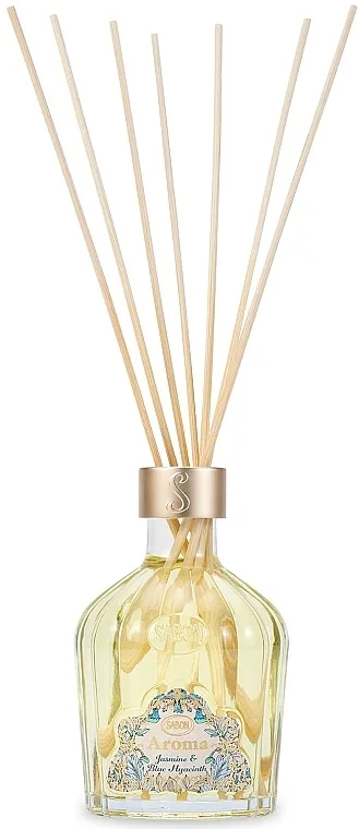 Sabon Home Aroma Reed Diffuser Jasmine &amp; Blue Hyacinth Mirišljavi difuzor sa trščanim štapićima "Jasmin i plava zumbul"