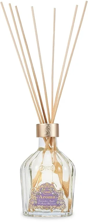 Sabon Home Aroma Reed Diffuser Lavander Apple &amp; Anise Blossom Difuzor sa mirisom sa štapićima od trske "Lavanda, jabuka i cvetovi anisa"