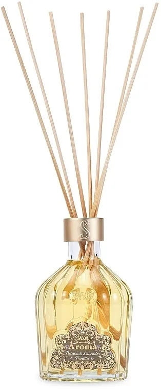 Sabon Home Aroma Reed Diffuser Patchouli Lavender Vanilla Difuzor sa mirisnim štapićima od trske 'Pačuli, lavanda i vanila'