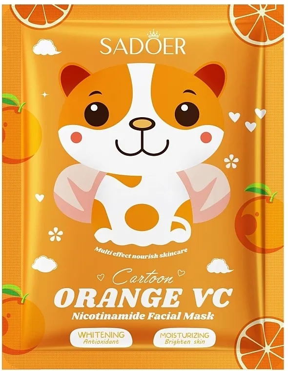 Sadoer Orange VC Nicotinamide Facial Mask Maska u listićima sa vitaminom C