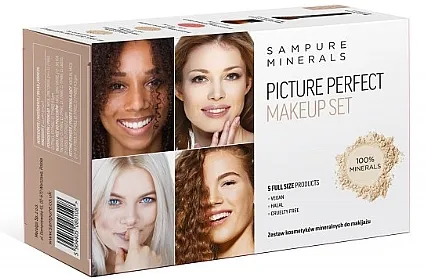 Sampure Minerals Picture Perfect Makeup Set Dark Set, 5 proizvoda