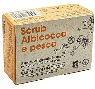 Sapone Di Un Tempo Organic Soap Scrub Apricot And Peach Organski sapun "Kajsija i pomorandža"