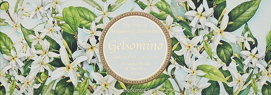 Saponificio Artigianale Jasmine Scented Soap (soap/3pcsx100g) Set prirodnih sapuna "Jasmin"