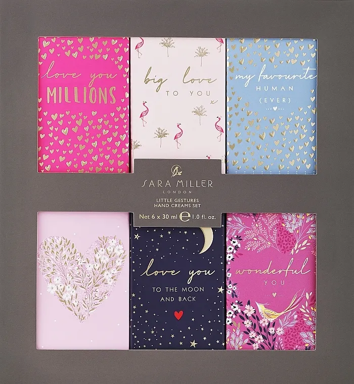 Sara Miller Savannah Little Gestures Hand Cream Collection Set za negu ruku, 6 proizvoda