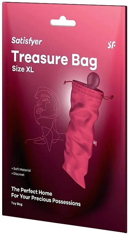 Satisfyer Treasure Bag Pink Torba za odlaganje seksualnih igračaka, roze, Veličina XL
