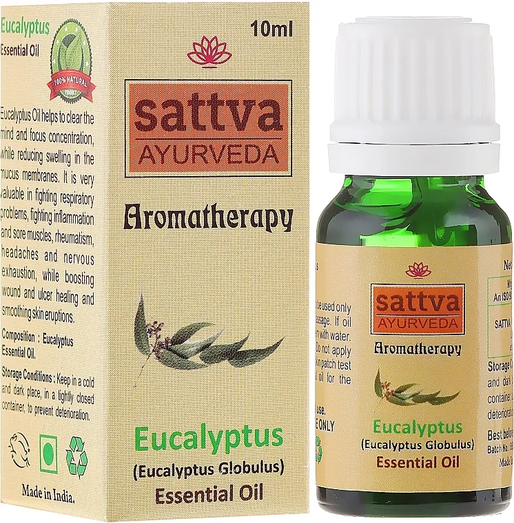 Sattva Ayurveda Eucalyptus Essential Oil Eterično ulje "Eukaliptus"