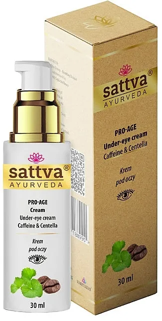 Sattva Ayurveda Pro-age Under Eye Cream With Caffeine &amp; Centella Krema za oči
