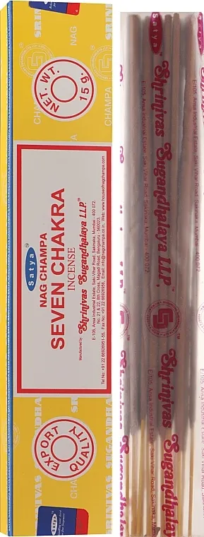 Satya Seven Chakra Incense Indijski tamjan "Sedma čakra"