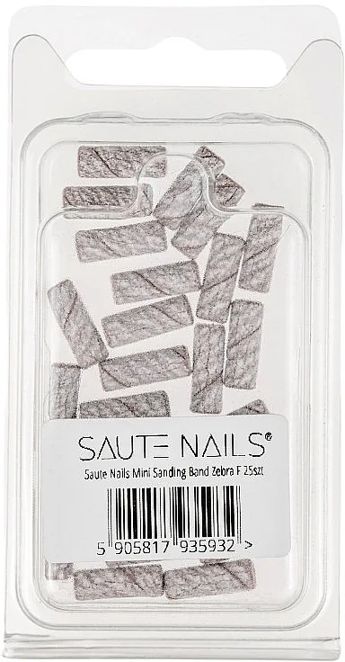 Saute Nails Zebra Mini Sanding Bands Diskovi za brušenje za frezere, mini, F, 25 kom.