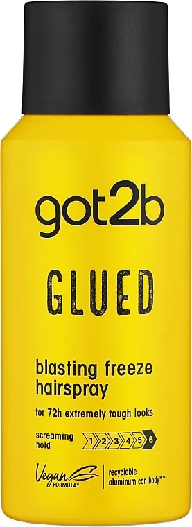 Schwarzkopf Got2b Glued Blasting Freeze Lak za kosu "Steel grip" s hiperfiksacijom