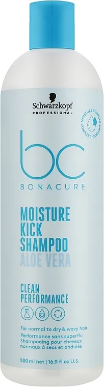 Schwarzkopf Professional BC Bonacure Moisture Kick Shampoo Aloe Vera Šampon za normalnu, suvu i kovrdžavu kosu