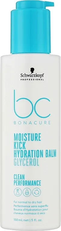 Schwarzkopf Professional Bonacure Moisture Kick Hydration Balm Glycerol Balzam za normalnu i suhu kosu