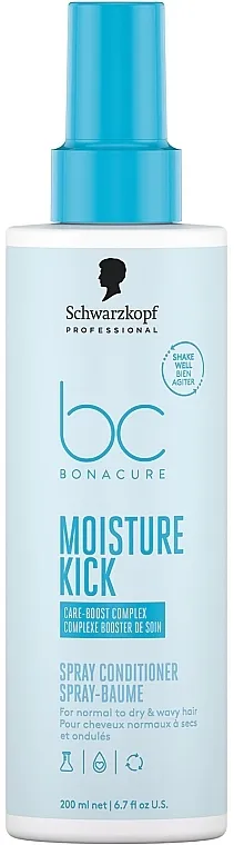 Schwarzkopf Professional Bonacure Moisture Kick Spray Conditioner Sprej-regenerator za normalnu, suvu i talasastu kosu