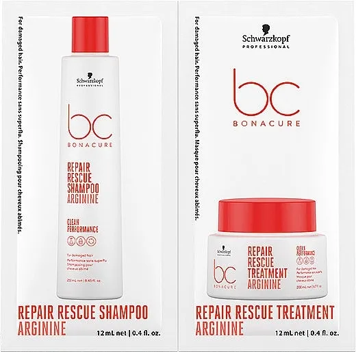 Schwarzkopf Professional Bonacure Repair Rescue Duo Sachet (shm/12ml + mask/12ml) Set