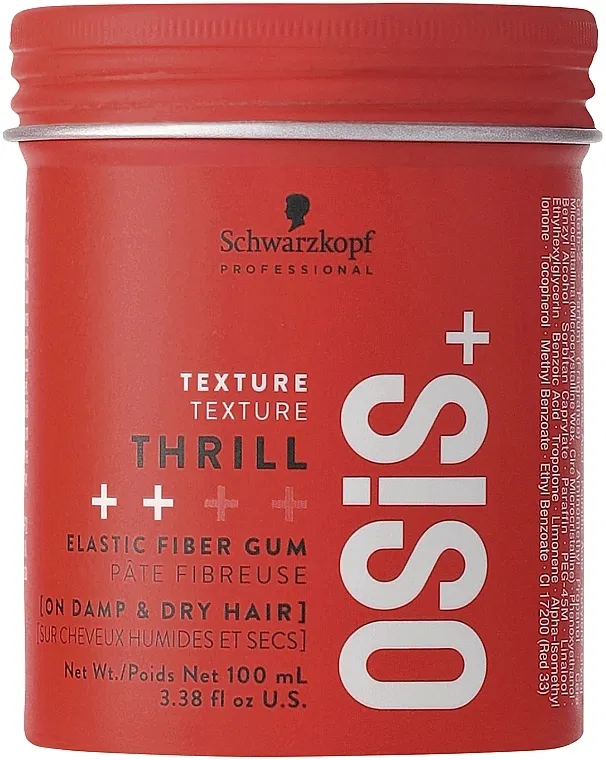 Schwarzkopf Professional Osis + Thrill Texture Fibre Gum Vlaknasti vosak za oblikovanje kose